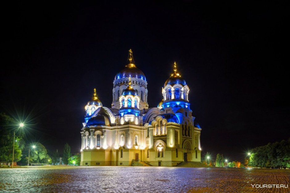 Вознесенский собор Новочеркасск ночью