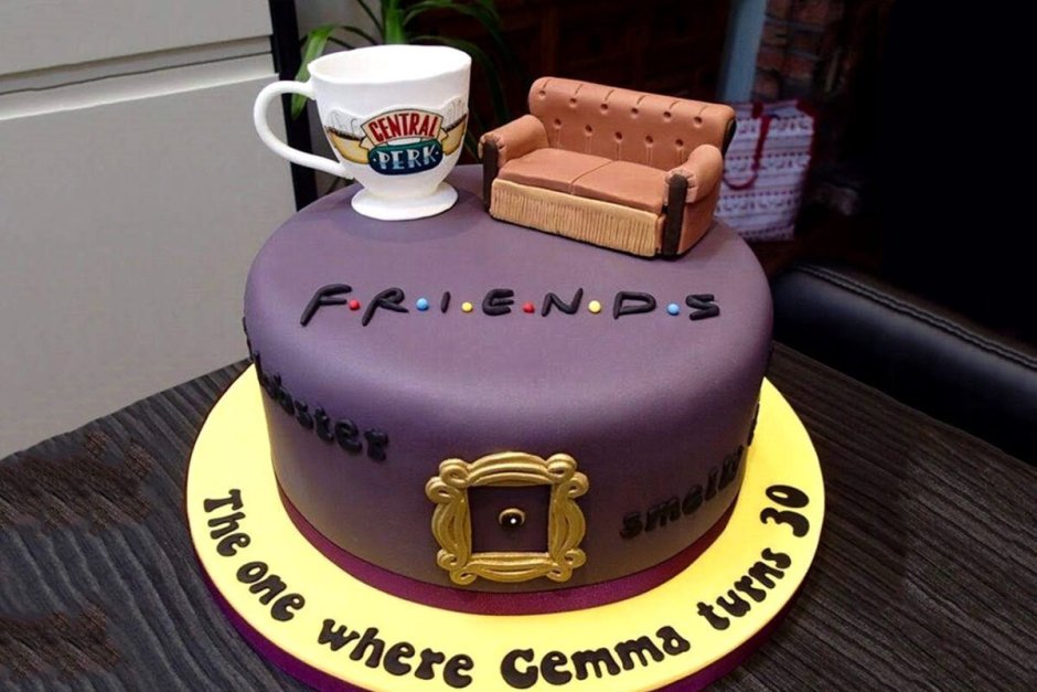 Торт в стиле друзья