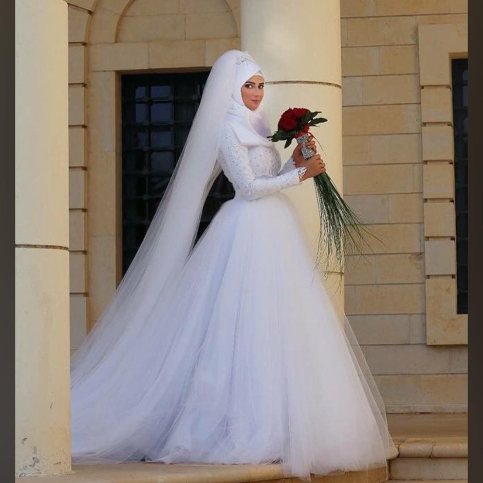Свадебные платья с пышными рукавами мусульманские
