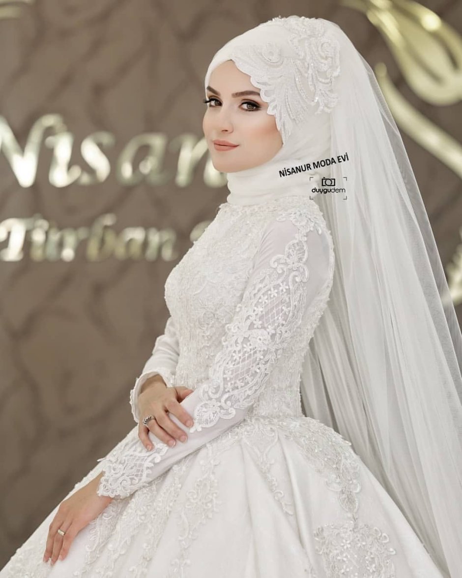 Платье абайя Свадебная