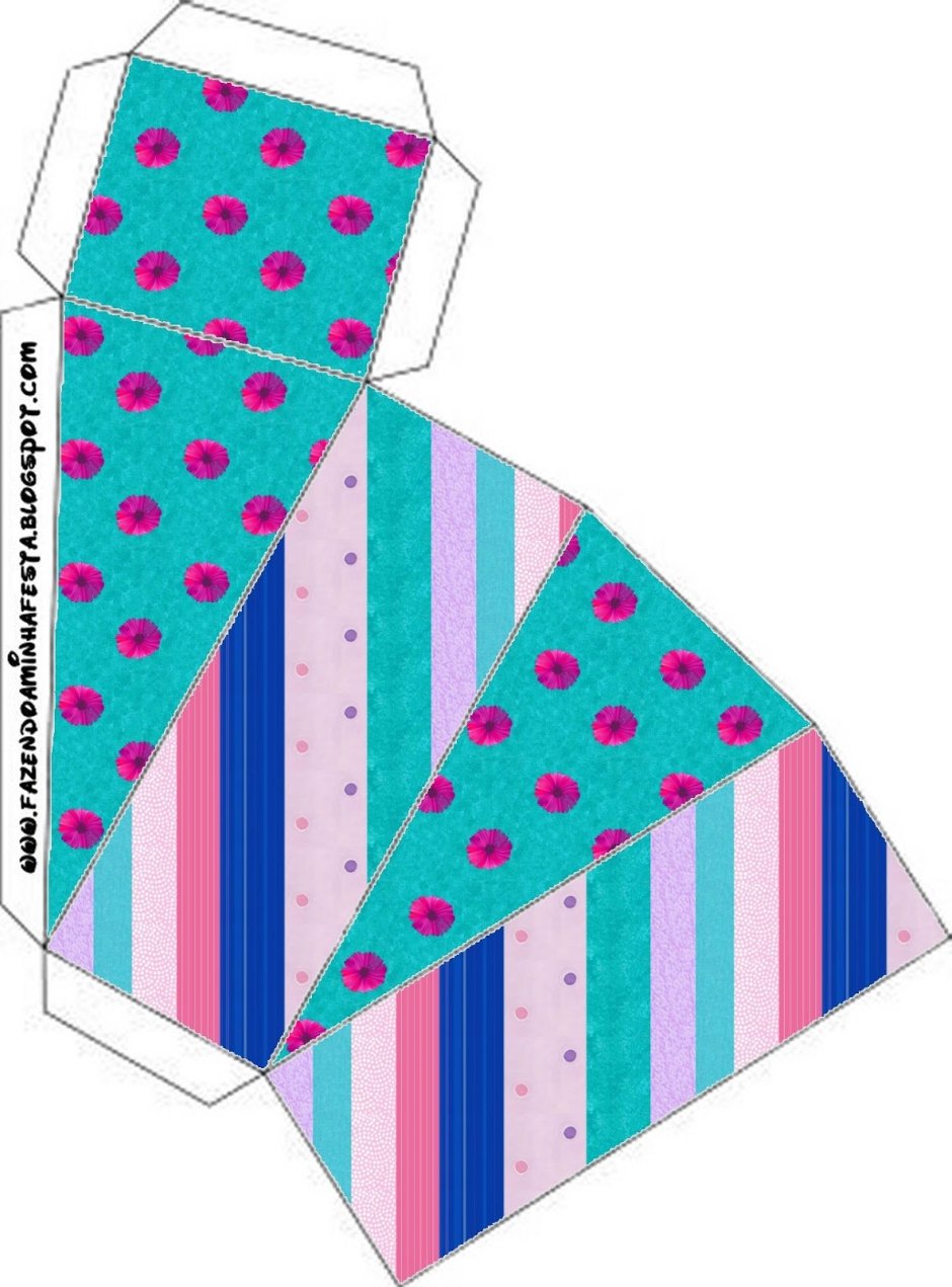 Коробочка конфетка шаблон для печати