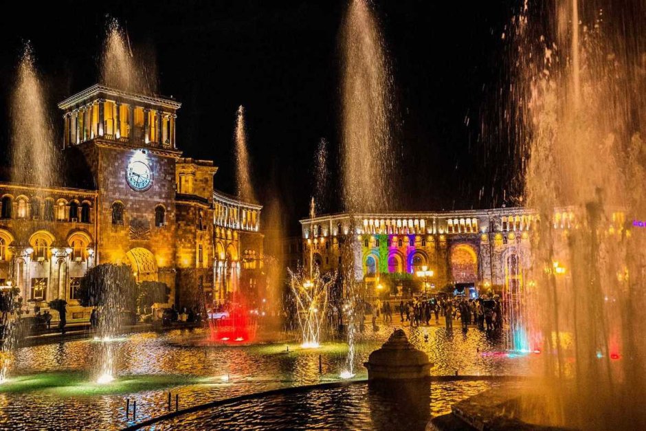 Ереван фонтаны Каскад