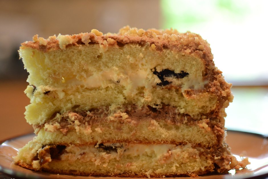 Ореховый бисквит для торта с грецкими орехами