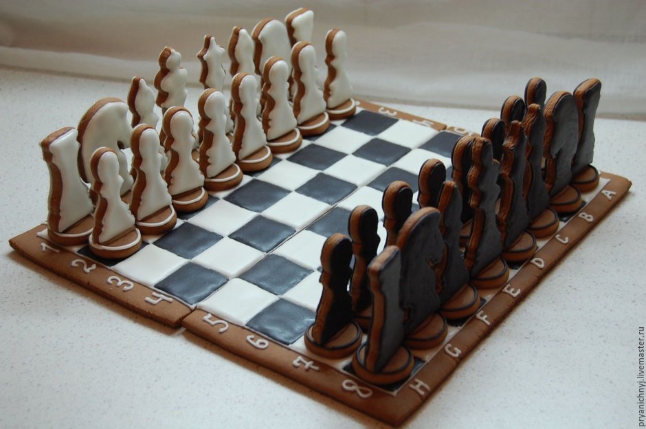 Пряники шахматы имбирные