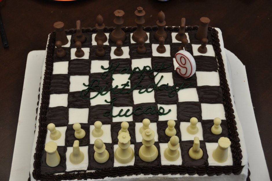 Торт шахматы внутри