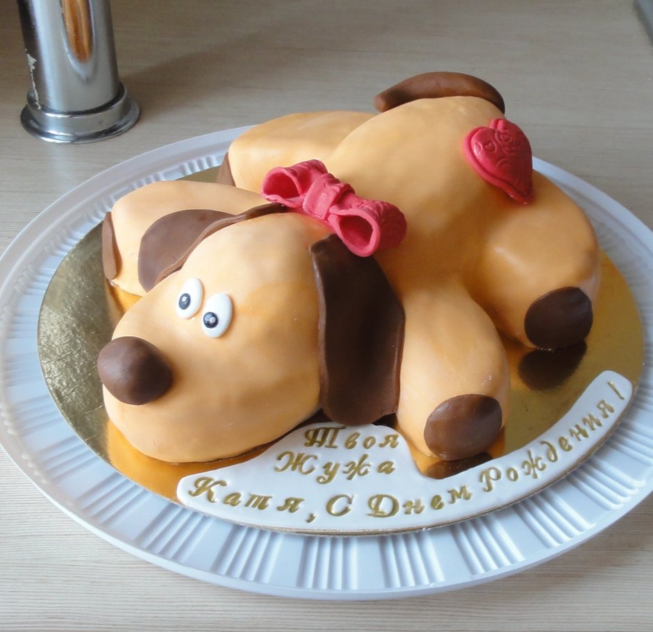 Тортик в виде собаки
