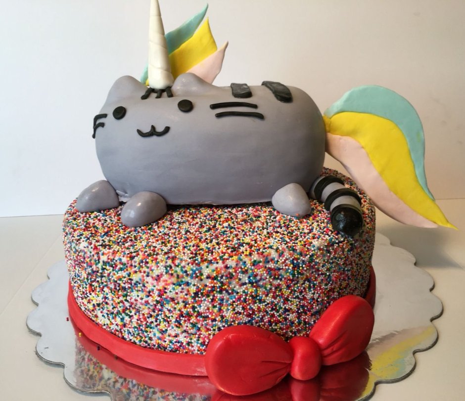 Торт кот Пушин Единорог