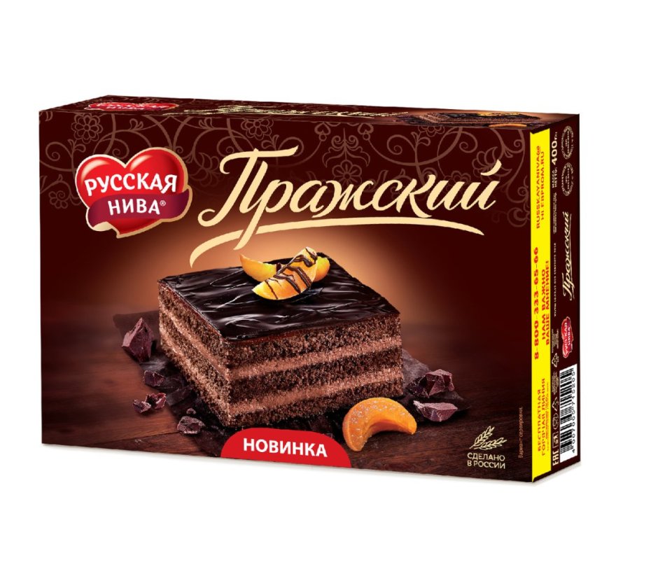 Торт русская Нива Наполеон классический 400г