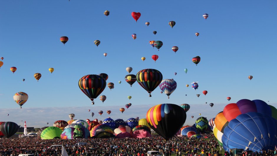 Фестиваль воздушных шаров обои