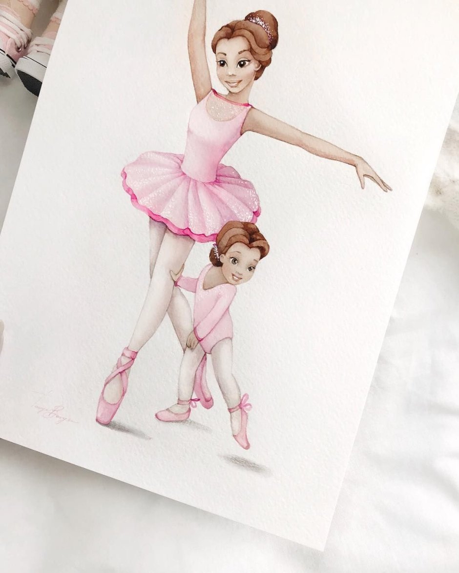Мама и дочка балерины