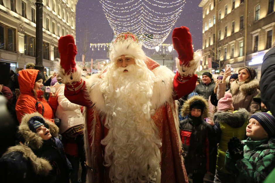 Дед Мороз в СПБ на Дворцовой 2019