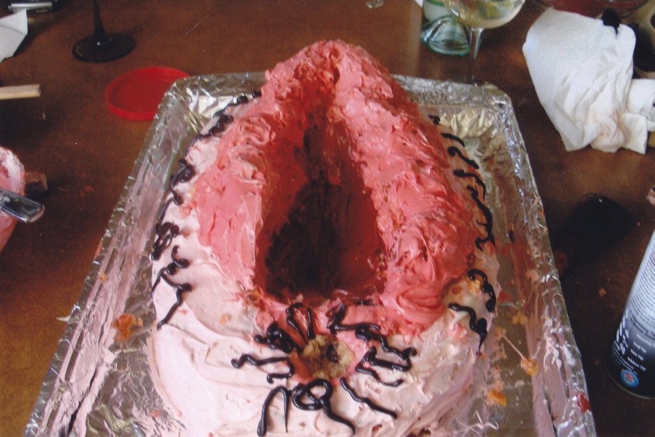 Торт в виде половых органов