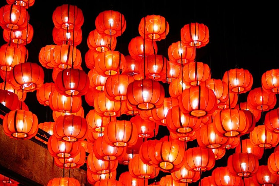 Китайские новогодние фонарики
