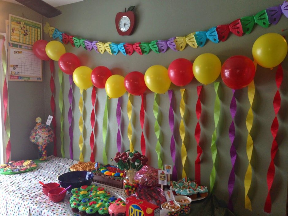 Украшение комнаты на день рождения