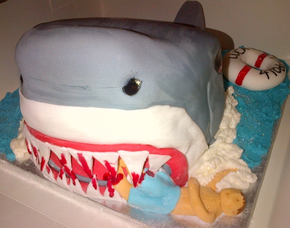 Торт акула фото