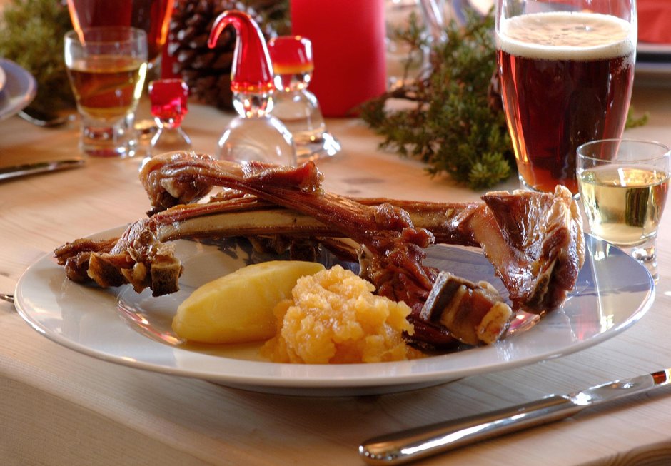 Рождественские Норвежские блюда