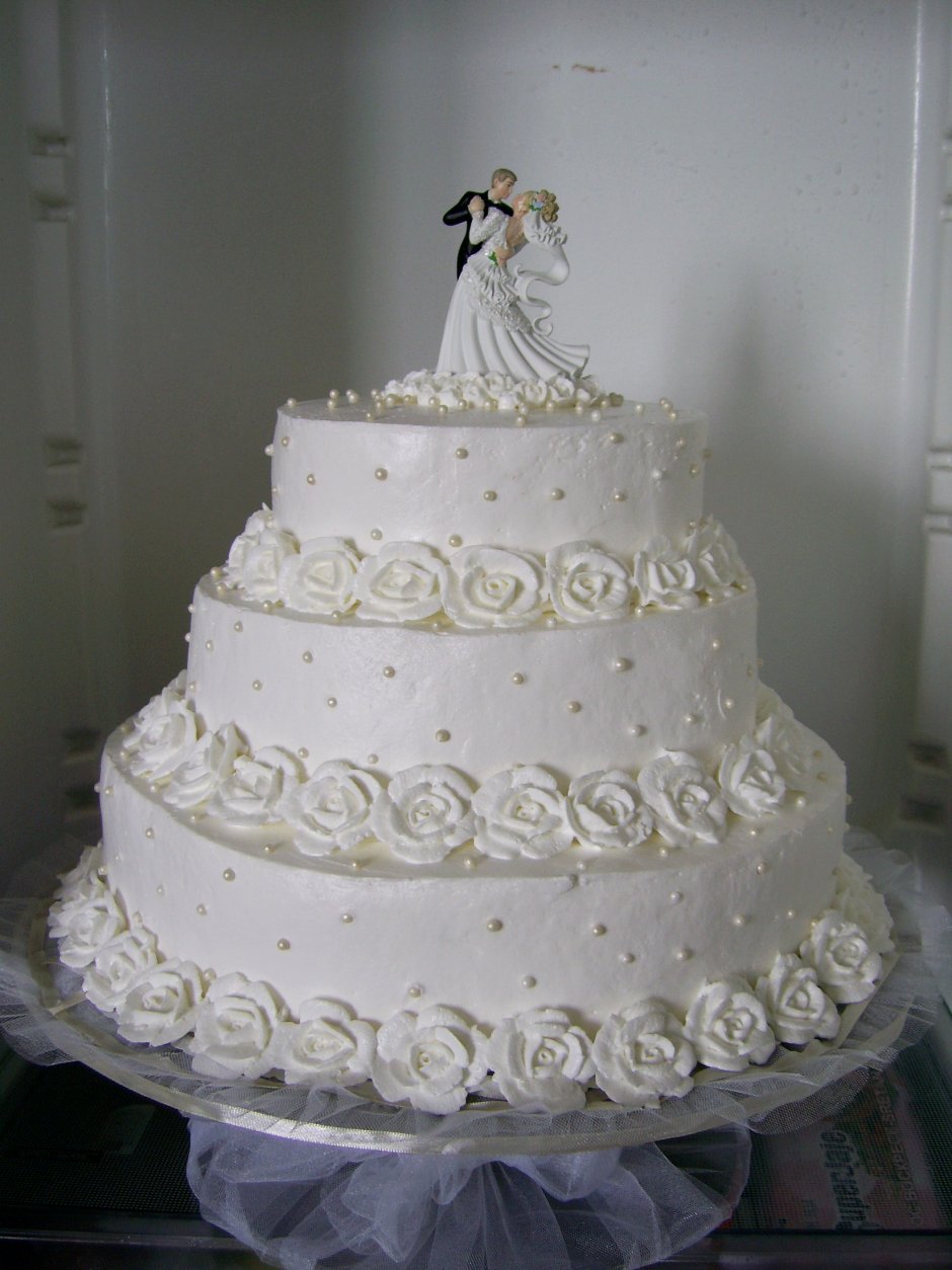 Свадебный торт с белковым кремом