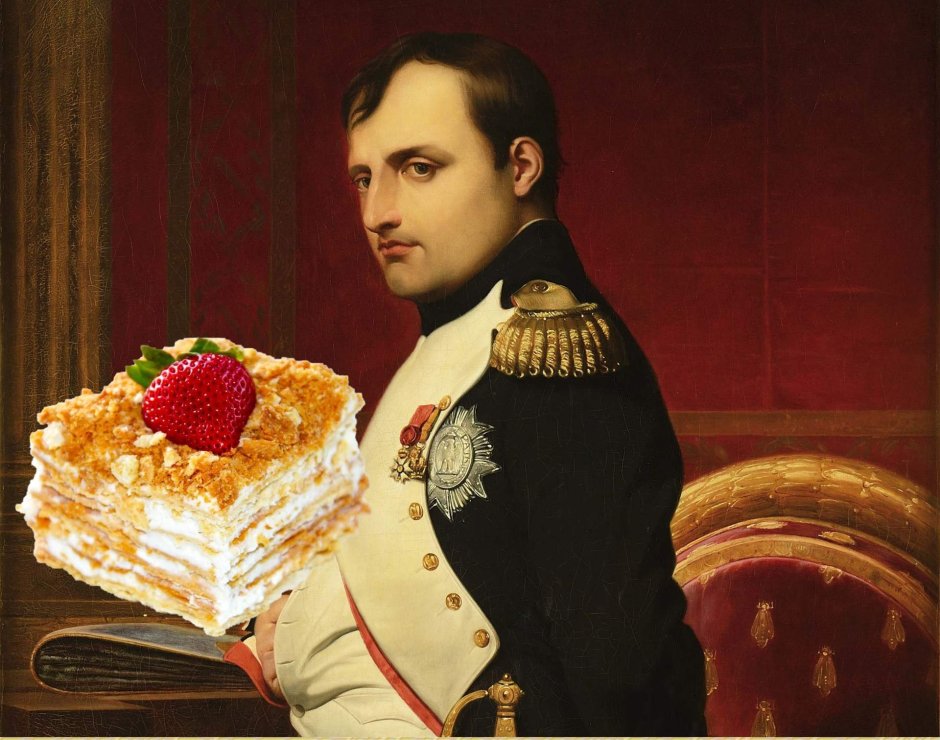Наполеон торт с бисквитом