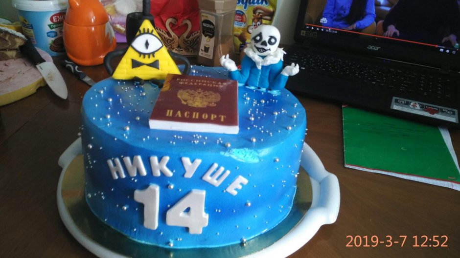 Торт Undertale для Ярика 11 лет