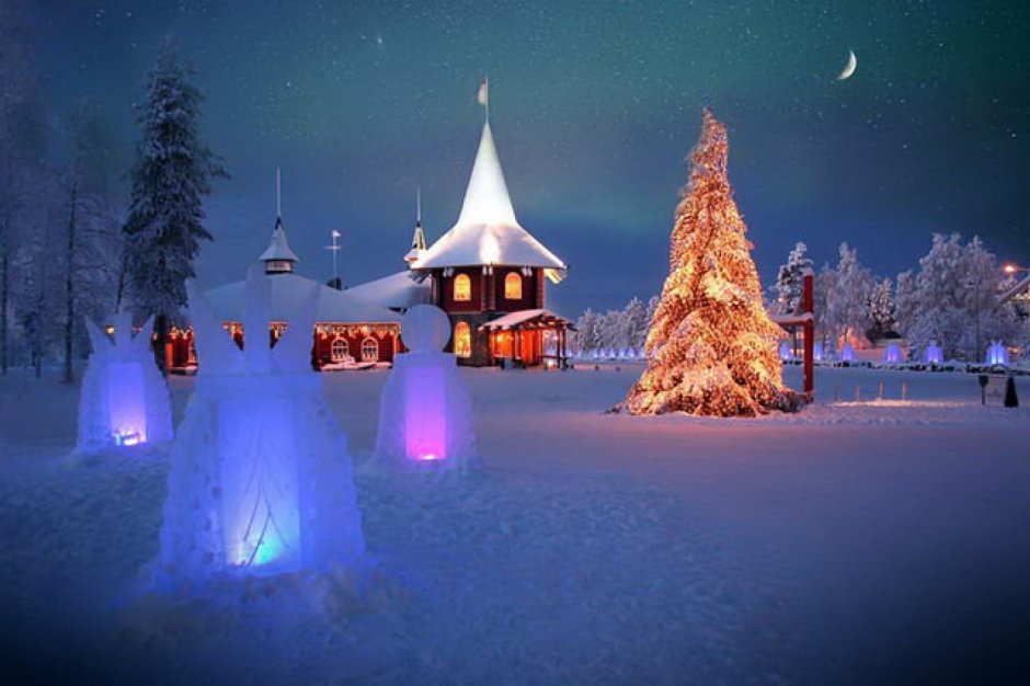 Финляндия новый год Лапландия