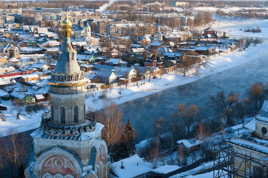 Иверский монастырь Валдай зима