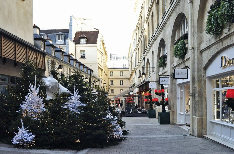Рождественские улицы Парижа