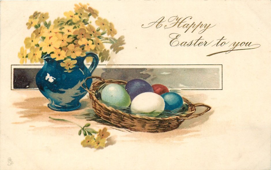 Яйца пасхальные старинные фото открытки