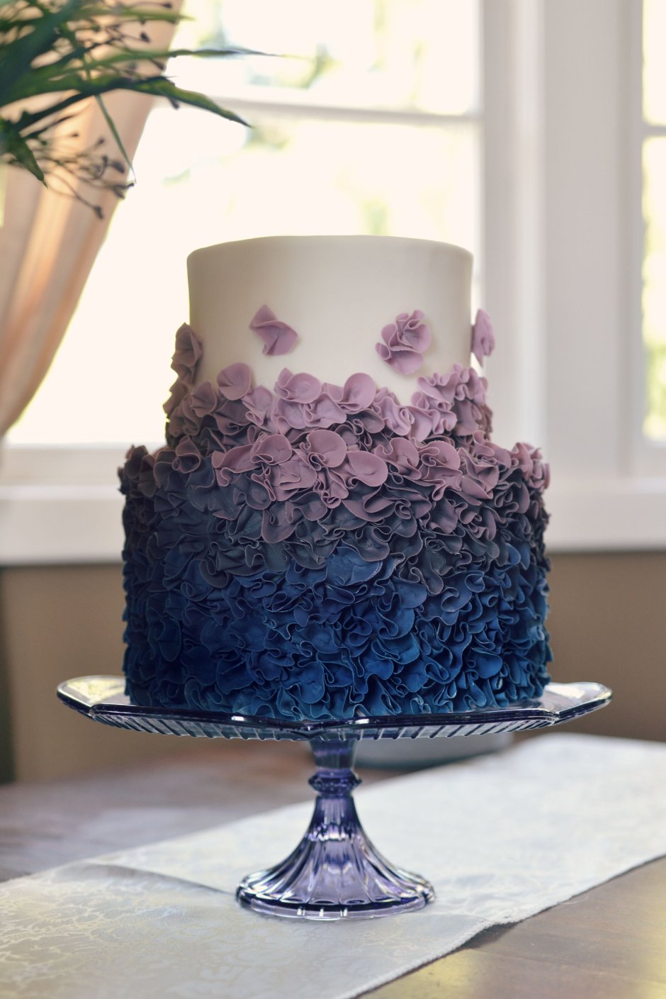 Декор торта градиент