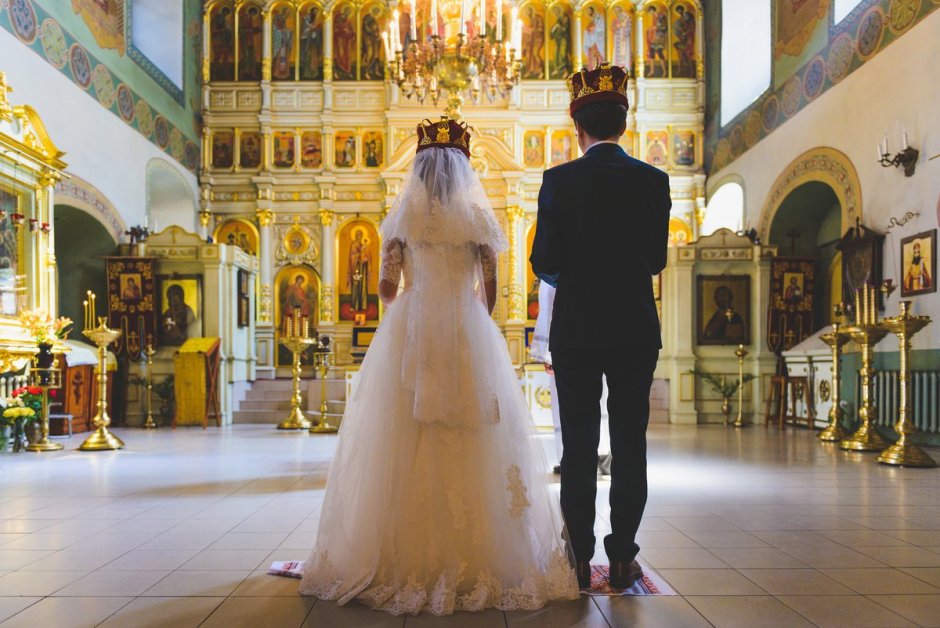 Церемония венчания в церкви