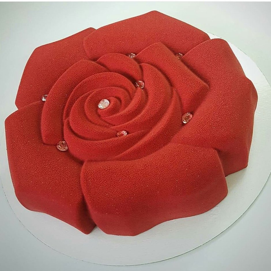 Торт в форме цветка