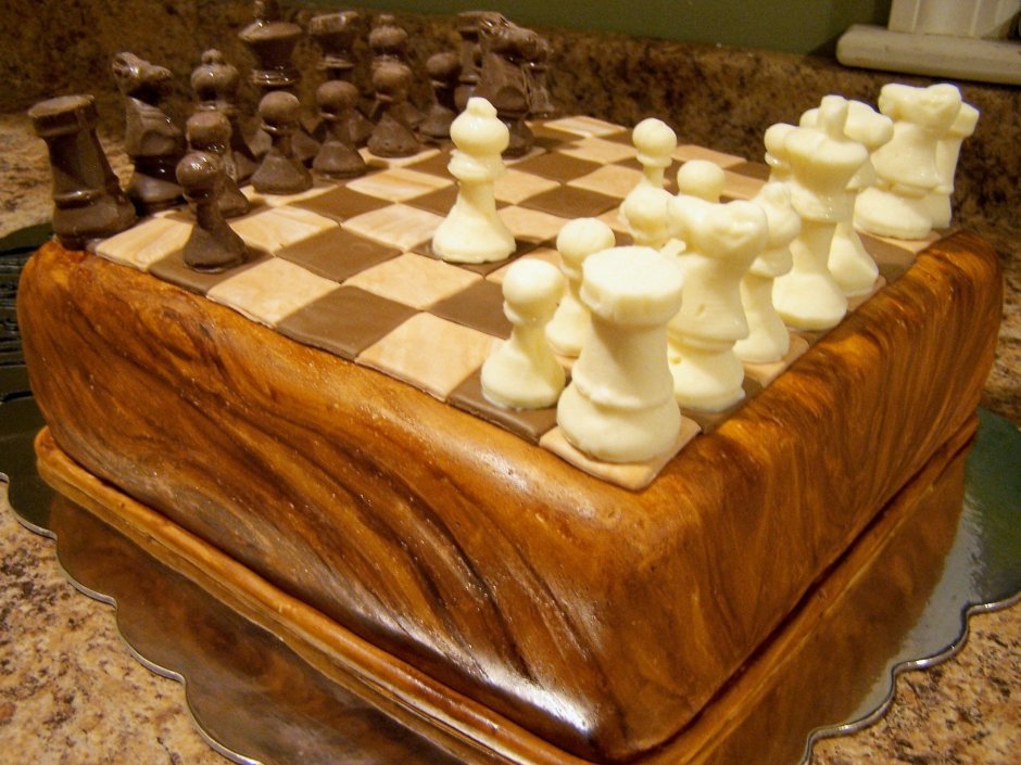 Пряники в виде шахмат