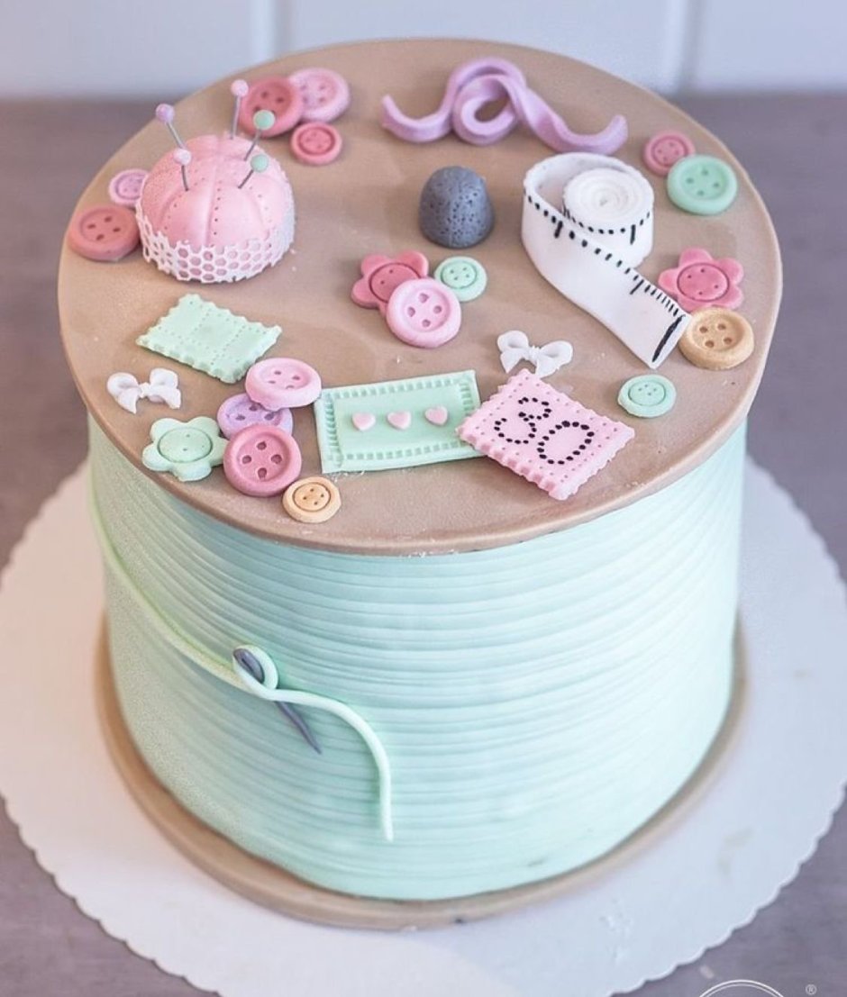 Торт для рукодельницы на день рождения