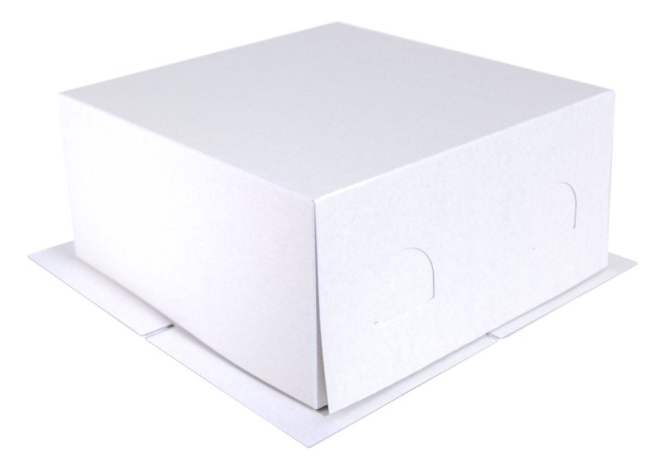 Короб картонный белый 280х280х140 мм хром-эрзац