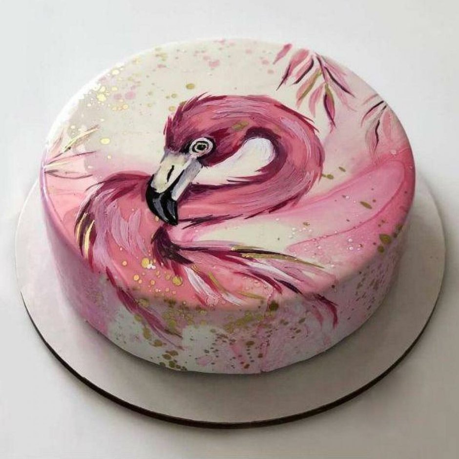 Торт с ручной росписью