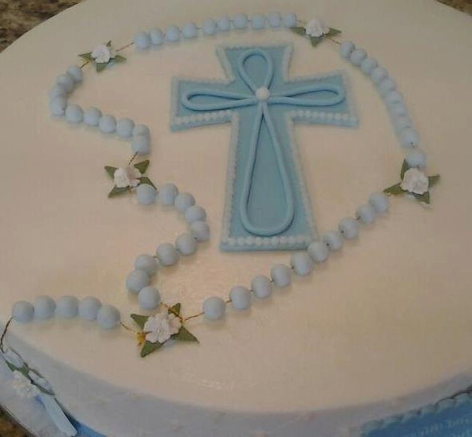Тортик на крещение мальчика