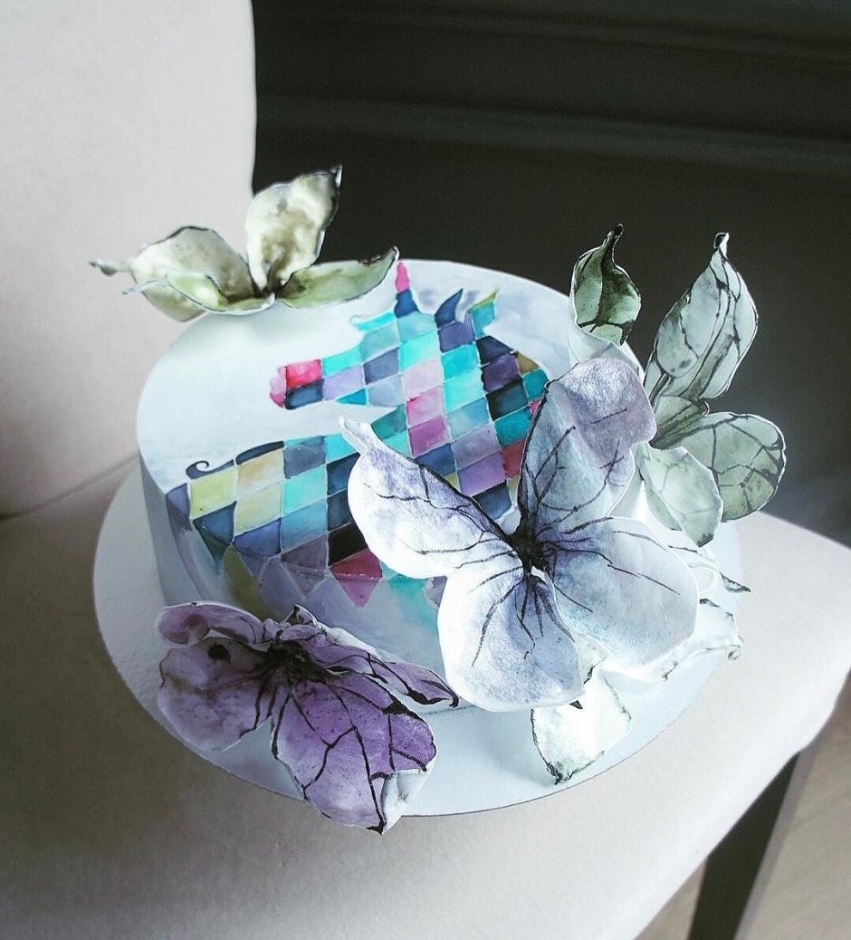 Тортик с бабочками