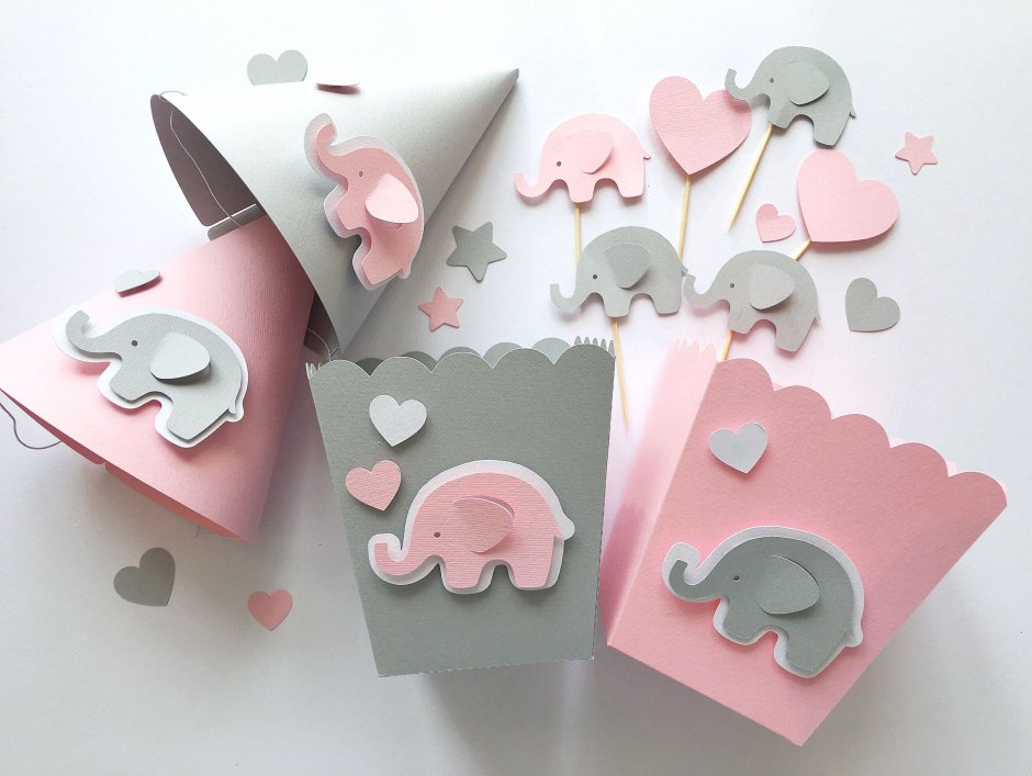 Идеи для бумажных сюрпризов слоники