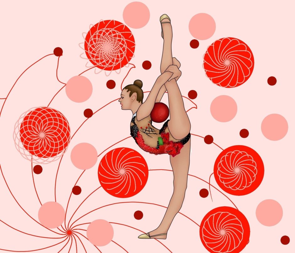 Художественная гимнастика иллюстрации