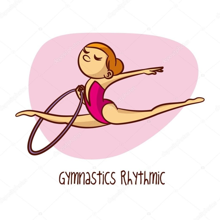 Девочка гимнастка для.логотипа