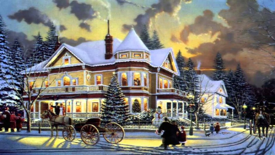 Томас Кинкейд картины зима
