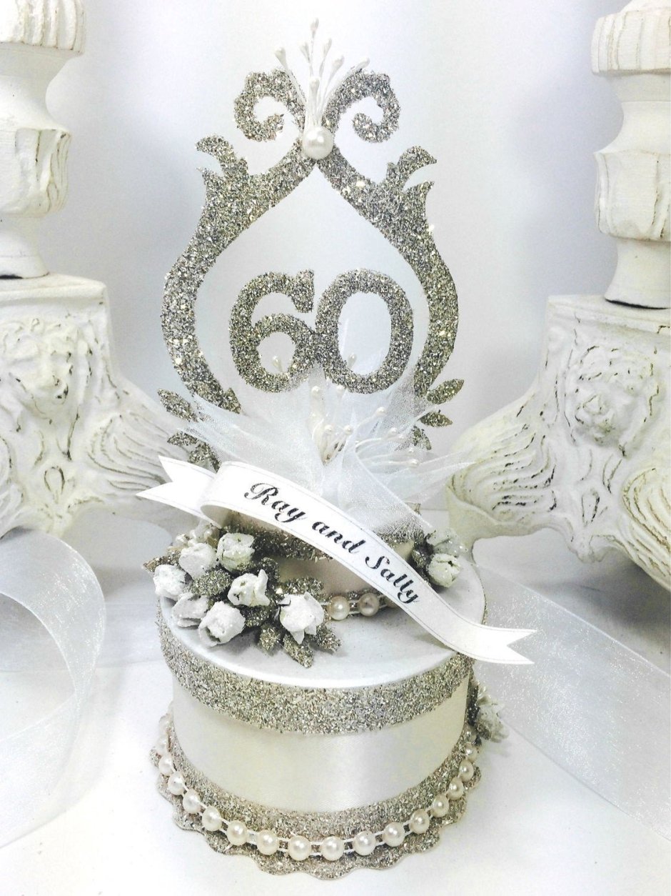 Торт с бриллиантовой свадьбой