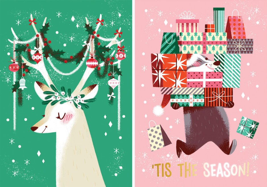 Рождественские постеры для печати