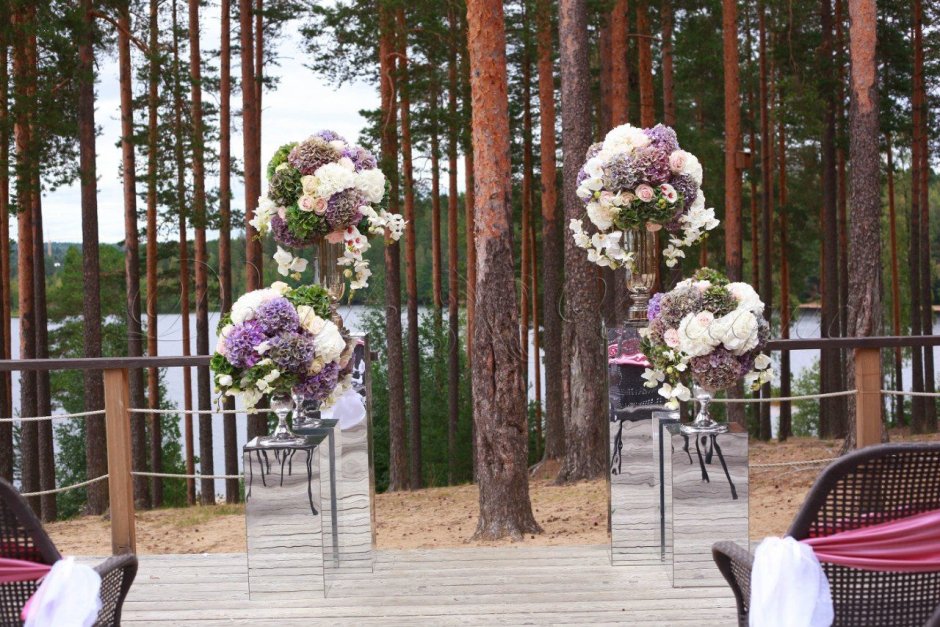 Свадебные арки из бумажных цветов