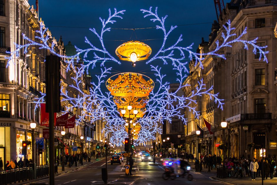 The Christmas Lights Оксфорд стрит