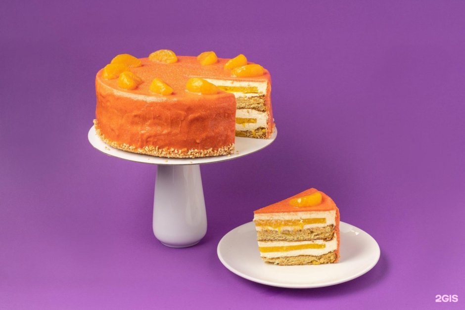 Торт миндаль апельсин