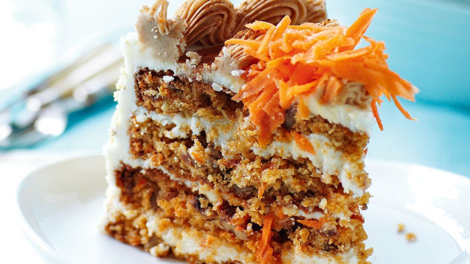 Морковный торт с белым шоколадом