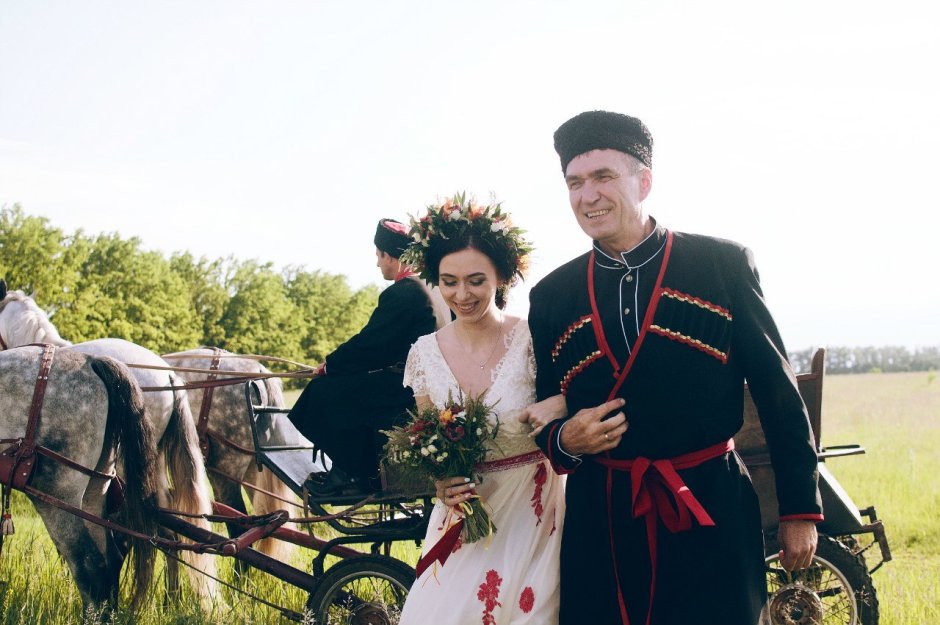 Свадебное платье для казачьей свадьбы