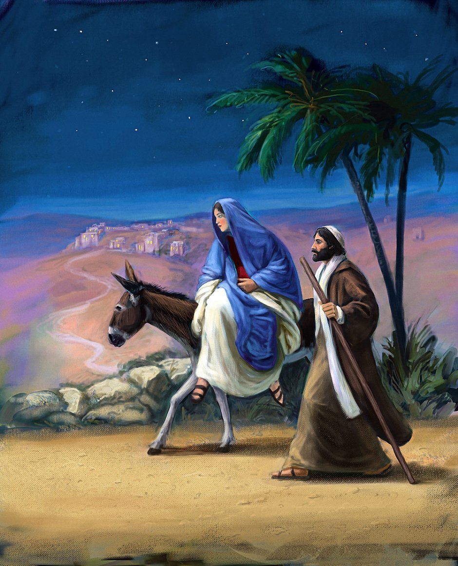 Мария и Иосиф в Вифлееме