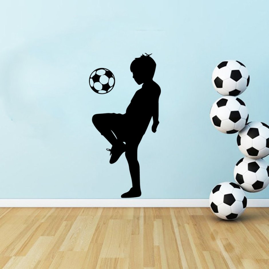 Футбольная тематика на стене