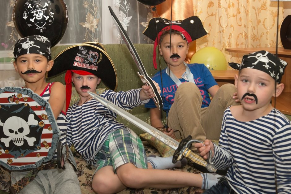 Пиратская вечеринка для детей 4-7 лет